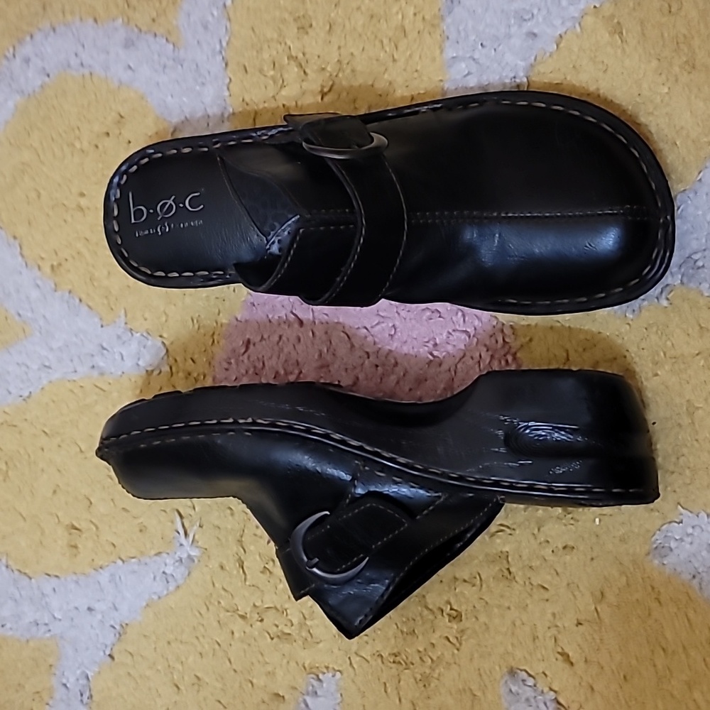 BOC wedge slip on shoes buckle detail comfort 9m